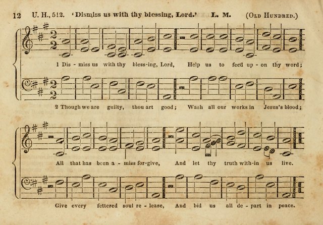 The Union Singing Book: arranged for and adapted to the Sunday school union hymn book page 12