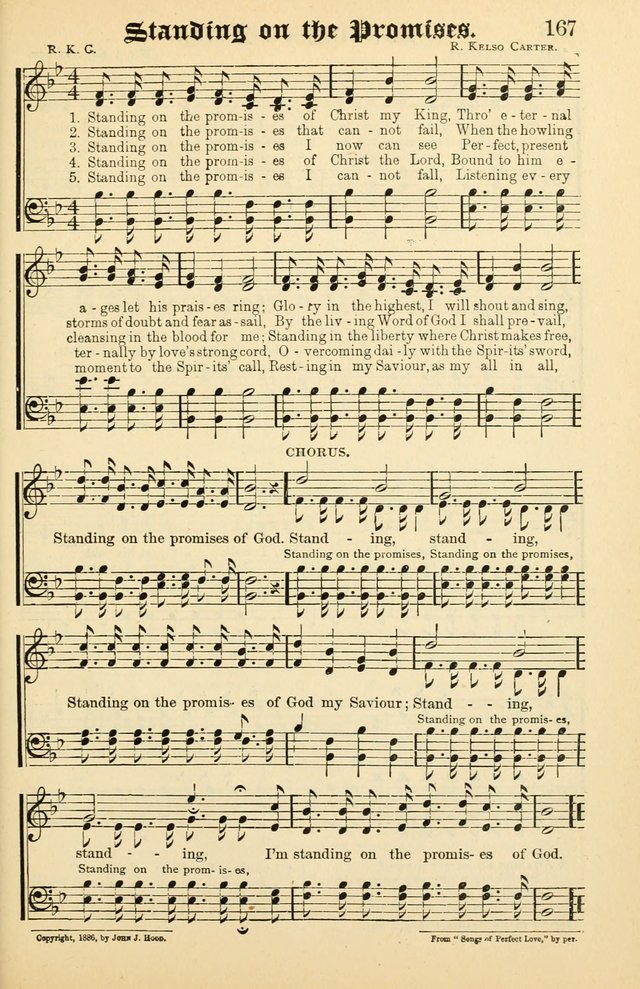 Unfading Treasures: a compilation of sacred songs and hymns, adapted for use by Sunday schools, Epworth Leagues, endeavor societies, pastors, evangelists, choristers, etc. page 167