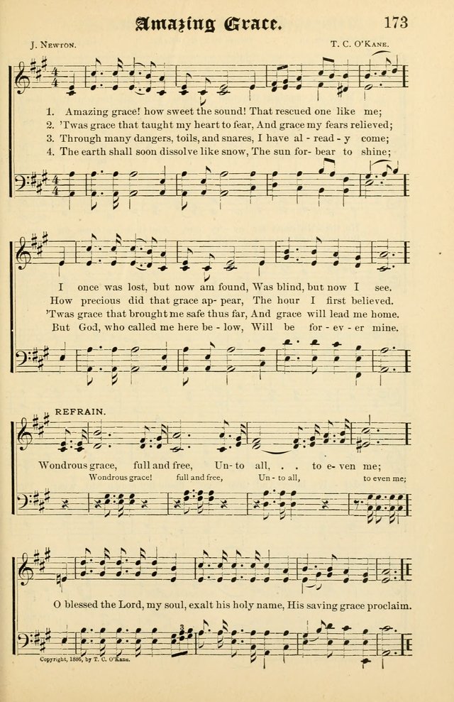 Unfading Treasures: a compilation of sacred songs and hymns, adapted for use by Sunday schools, Epworth Leagues, endeavor societies, pastors, evangelists, choristers, etc. page 173