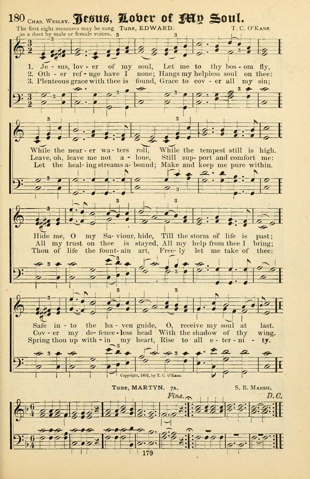 Unfading Treasures: a compilation of sacred songs and hymns, adapted for use by Sunday schools, Epworth Leagues, endeavor societies, pastors, evangelists, choristers, etc. page 179