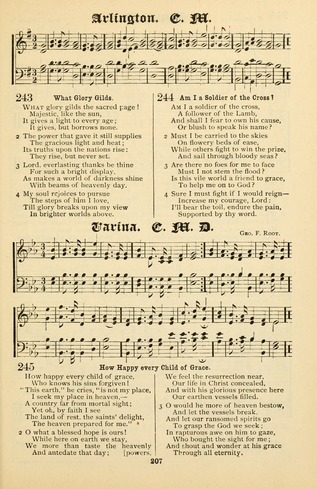 Unfading Treasures: a compilation of sacred songs and hymns, adapted for use by Sunday schools, Epworth Leagues, endeavor societies, pastors, evangelists, choristers, etc. page 207
