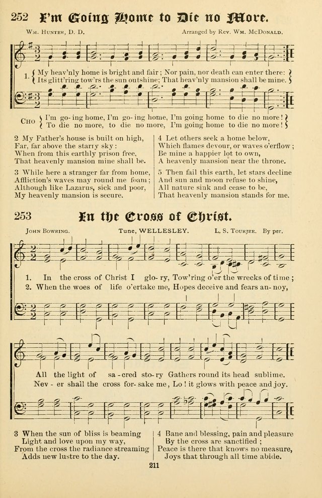 Unfading Treasures: a compilation of sacred songs and hymns, adapted for use by Sunday schools, Epworth Leagues, endeavor societies, pastors, evangelists, choristers, etc. page 211