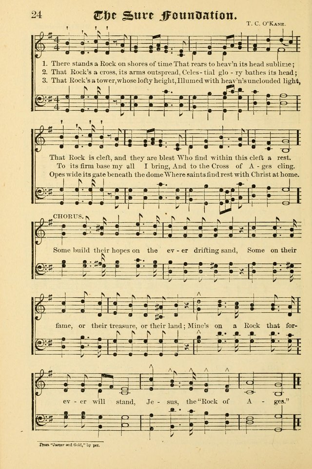Unfading Treasures: a compilation of sacred songs and hymns, adapted for use by Sunday schools, Epworth Leagues, endeavor societies, pastors, evangelists, choristers, etc. page 24