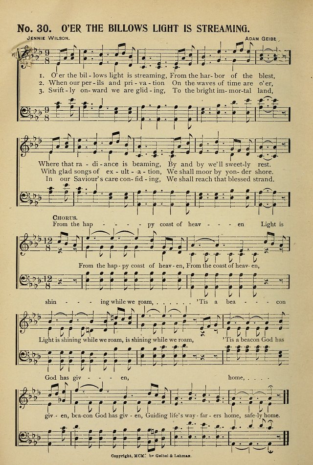 Uplifted Voices: a 20th century hymn book for sunday-schools and devotional meetings page 30