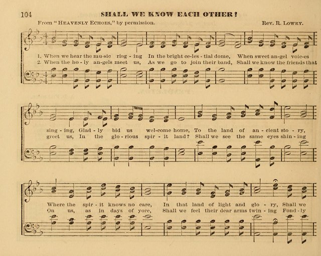 The Violet: a book of music and hymns, with lessons of instruction designed for Sunday Schools, social meetings, and home circles page 104