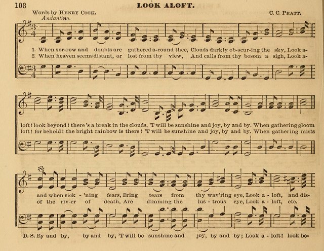 The Violet: a book of music and hymns, with lessons of instruction designed for Sunday Schools, social meetings, and home circles page 108