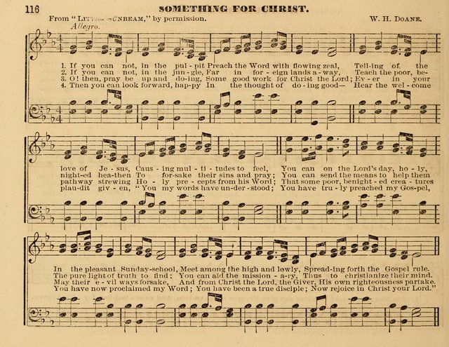 The Violet: a book of music and hymns, with lessons of instruction designed for Sunday Schools, social meetings, and home circles page 116