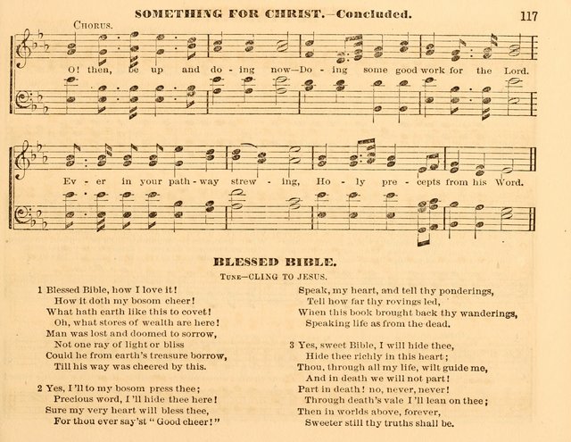 The Violet: a book of music and hymns, with lessons of instruction designed for Sunday Schools, social meetings, and home circles page 117