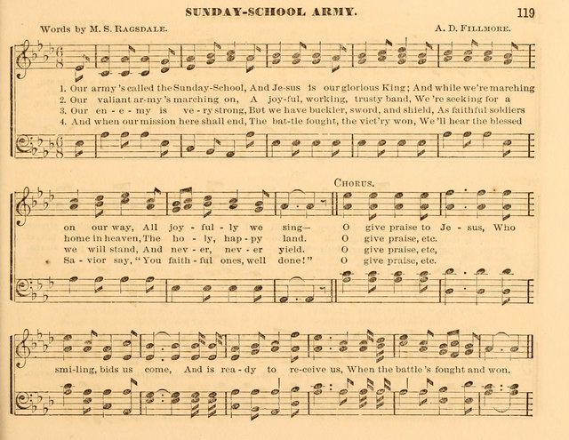 The Violet: a book of music and hymns, with lessons of instruction designed for Sunday Schools, social meetings, and home circles page 119