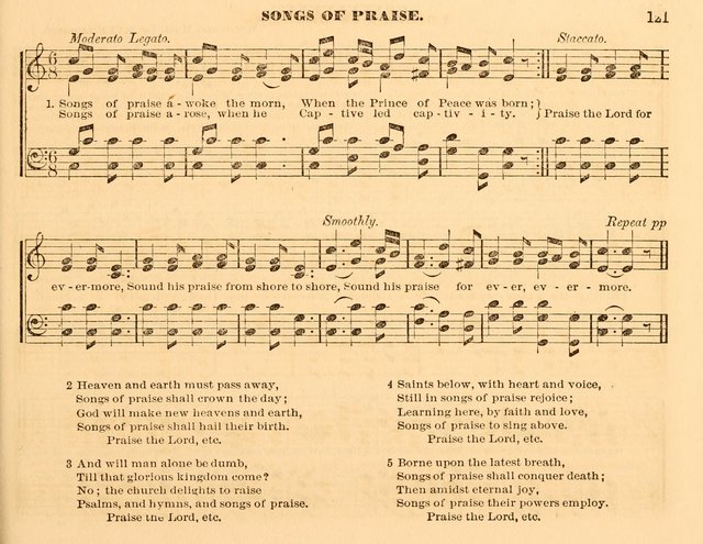 The Violet: a book of music and hymns, with lessons of instruction designed for Sunday Schools, social meetings, and home circles page 121