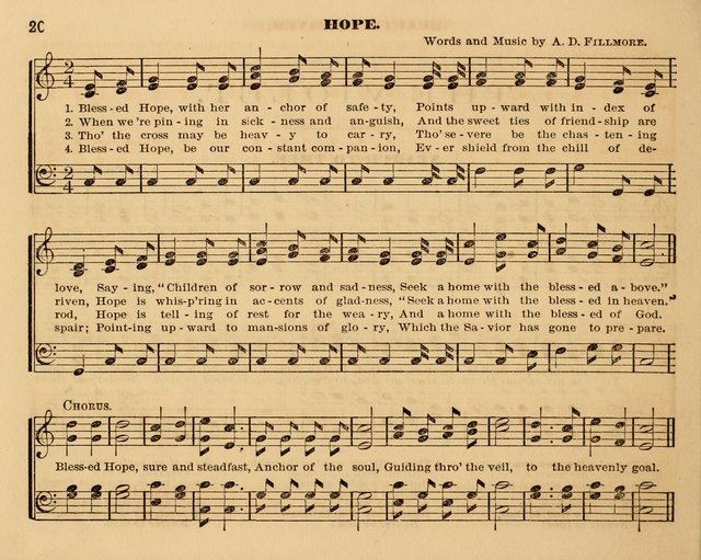The Violet: a book of music and hymns, with lessons of instruction designed for Sunday Schools, social meetings, and home circles page 20