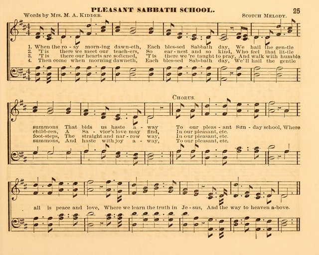 The Violet: a book of music and hymns, with lessons of instruction designed for Sunday Schools, social meetings, and home circles page 25