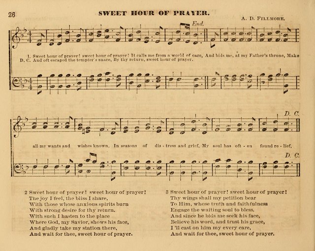 The Violet: a book of music and hymns, with lessons of instruction designed for Sunday Schools, social meetings, and home circles page 26