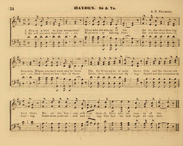 The Violet: a book of music and hymns, with lessons of instruction designed for Sunday Schools, social meetings, and home circles page 34