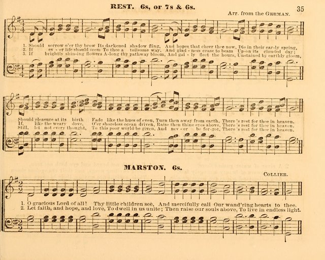 The Violet: a book of music and hymns, with lessons of instruction designed for Sunday Schools, social meetings, and home circles page 35