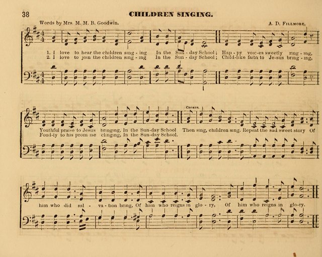The Violet: a book of music and hymns, with lessons of instruction designed for Sunday Schools, social meetings, and home circles page 38