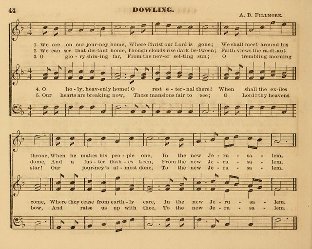 The Violet: a book of music and hymns, with lessons of instruction designed for Sunday Schools, social meetings, and home circles page 44
