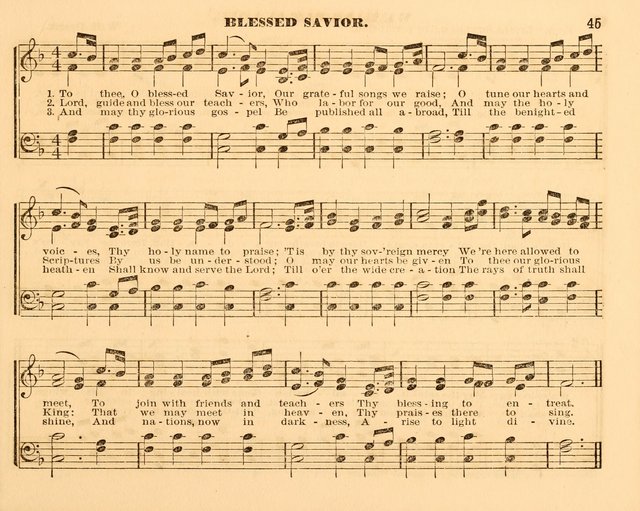 The Violet: a book of music and hymns, with lessons of instruction designed for Sunday Schools, social meetings, and home circles page 45