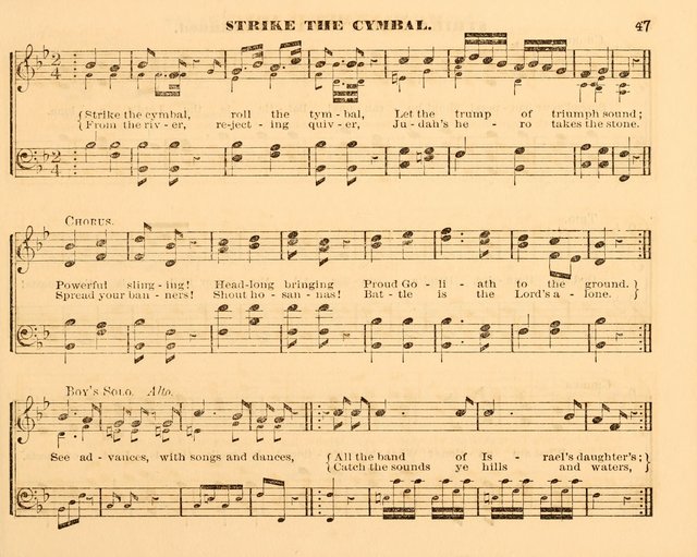 The Violet: a book of music and hymns, with lessons of instruction designed for Sunday Schools, social meetings, and home circles page 47