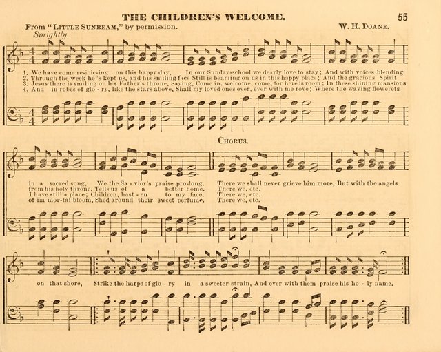 The Violet: a book of music and hymns, with lessons of instruction designed for Sunday Schools, social meetings, and home circles page 55