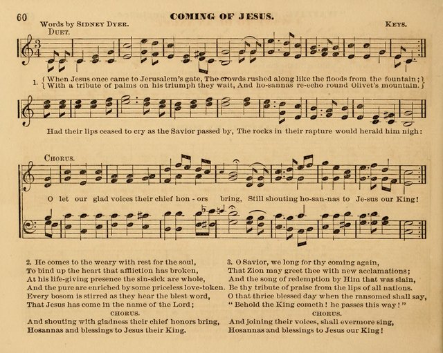The Violet: a book of music and hymns, with lessons of instruction designed for Sunday Schools, social meetings, and home circles page 60