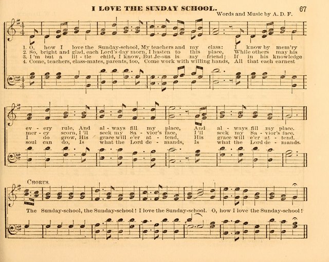 The Violet: a book of music and hymns, with lessons of instruction designed for Sunday Schools, social meetings, and home circles page 67