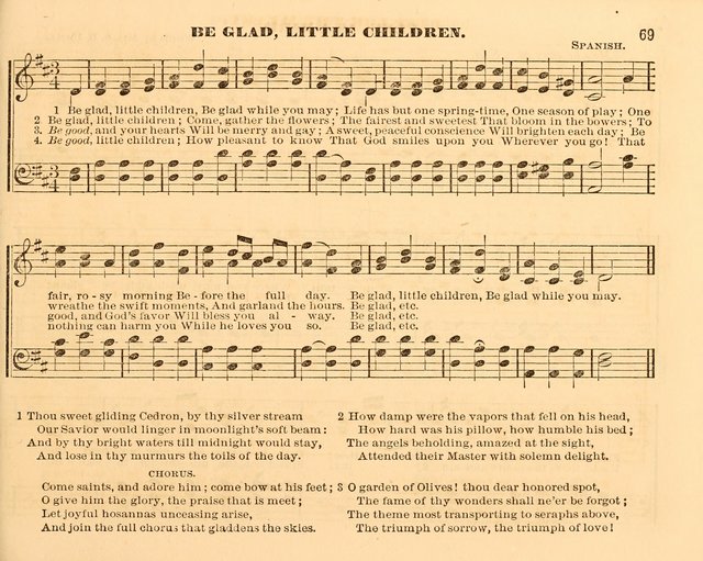 The Violet: a book of music and hymns, with lessons of instruction designed for Sunday Schools, social meetings, and home circles page 69