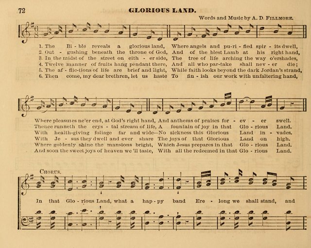 The Violet: a book of music and hymns, with lessons of instruction designed for Sunday Schools, social meetings, and home circles page 72