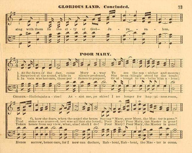 The Violet: a book of music and hymns, with lessons of instruction designed for Sunday Schools, social meetings, and home circles page 73