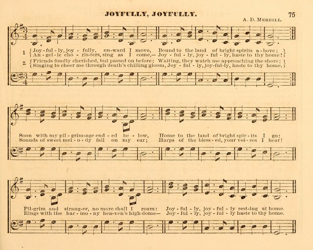 The Violet: a book of music and hymns, with lessons of instruction designed for Sunday Schools, social meetings, and home circles page 75