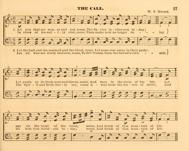The Violet: a book of music and hymns, with lessons of instruction designed for Sunday Schools, social meetings, and home circles page 87