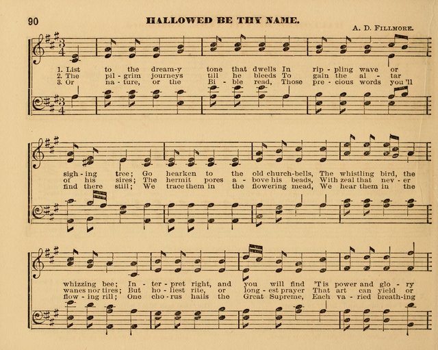 The Violet: a book of music and hymns, with lessons of instruction designed for Sunday Schools, social meetings, and home circles page 90