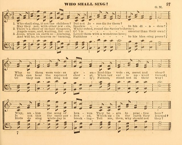 The Violet: a book of music and hymns, with lessons of instruction designed for Sunday Schools, social meetings, and home circles page 97