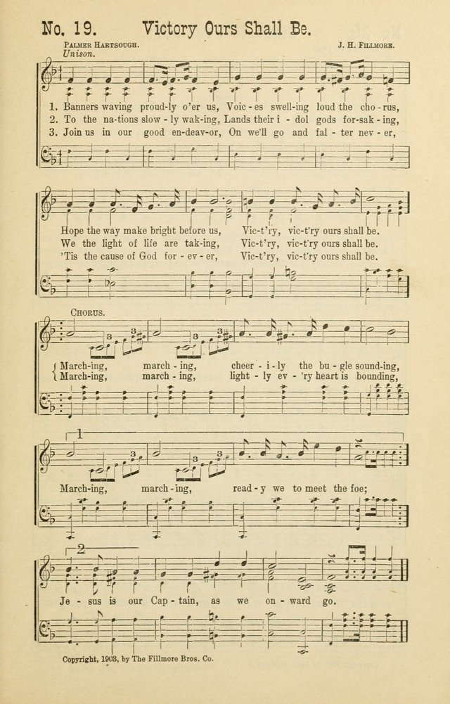 The Victory: a collection of popular Sunday school songs new and old page 19