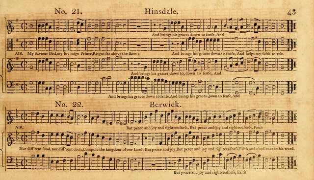 The Vocal Companion: containing a concise introduction to the practice of music, and a set of tunes of various metres, arranged progressively for the use of learners page 43