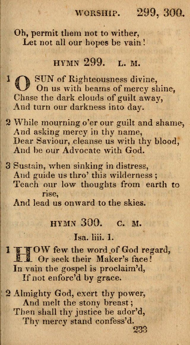 Village Hymns for Social Worship, Selected and Original: designed as a supplement to the Psalms and Hymns of Dr. Watts (6th ed.) page 235
