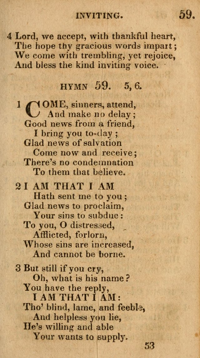 Village Hymns for Social Worship, Selected and Original: designed as a supplement to the Psalms and Hymns of Dr. Watts (6th ed.) page 53