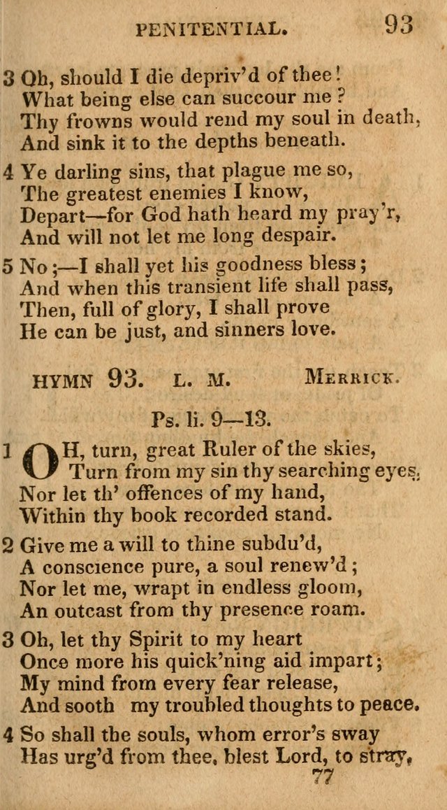 Village Hymns for Social Worship, Selected and Original: designed as a supplement to the Psalms and Hymns of Dr. Watts (6th ed.) page 77