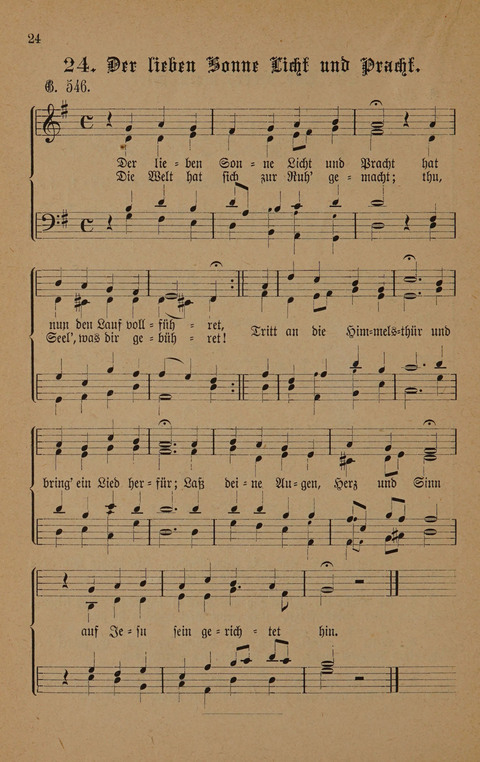 Vierstimmige Melodien: zu dem "Gesangbuch zum gottesdienstlichen und häuslichen Gebrauche in evangelischen Mennoniten-Gemeinden" (3. Auflage) page 24