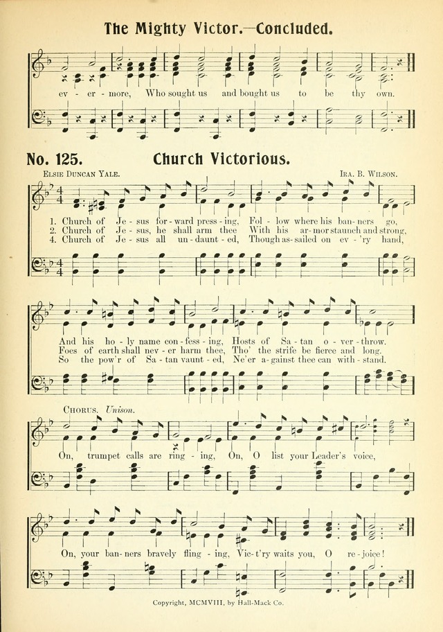 The Voice of Praise No. 2: a complete collection of Scriptural, gospel, Sunday-school and praise service songs page 130