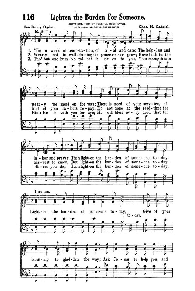 Victory Songs: For the Church, Sunday School and Evangelistic Services. page 118