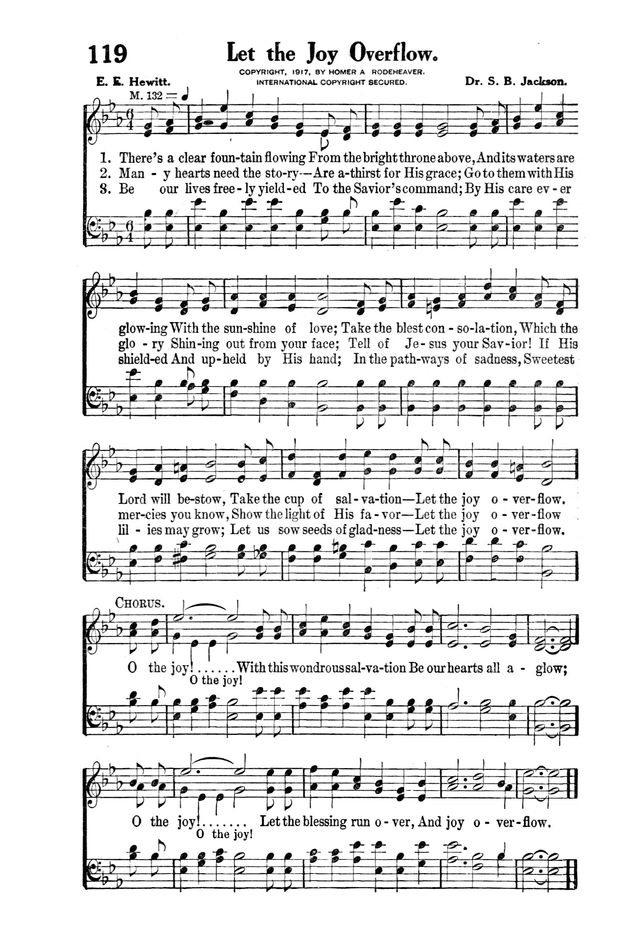 Victory Songs: For the Church, Sunday School and Evangelistic Services. page 121
