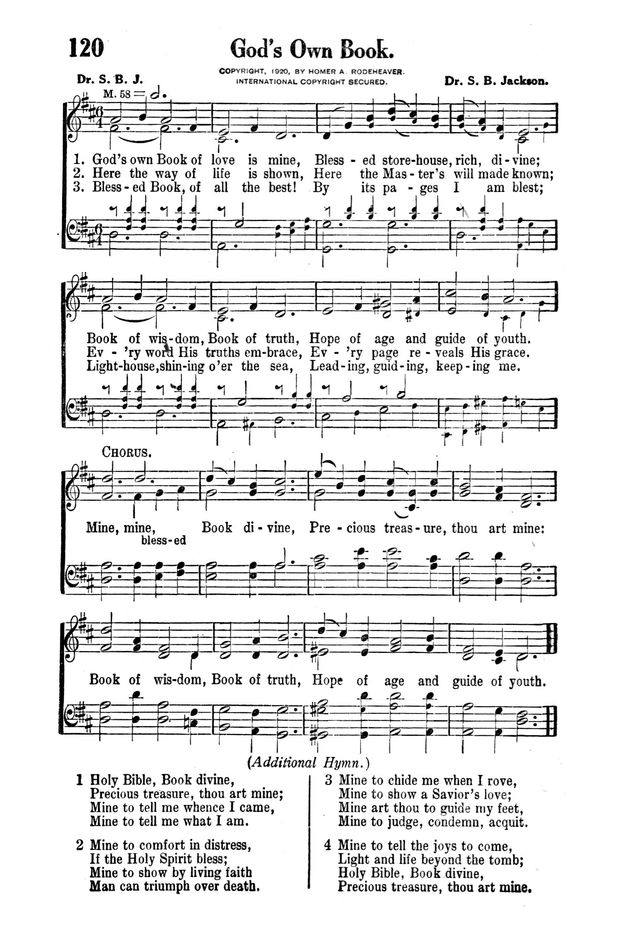Victory Songs: For the Church, Sunday School and Evangelistic Services. page 122