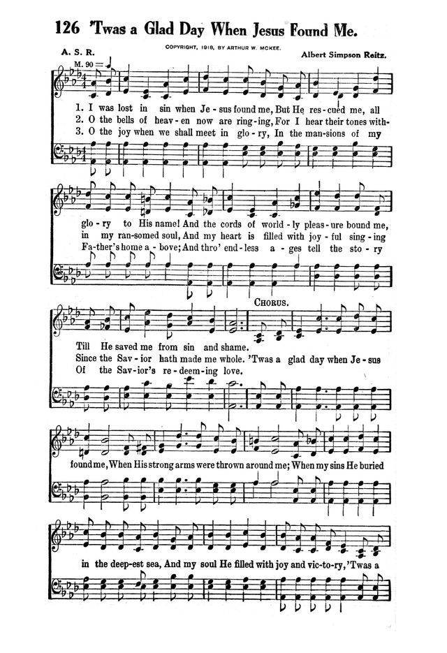 Victory Songs: For the Church, Sunday School and Evangelistic Services. page 128