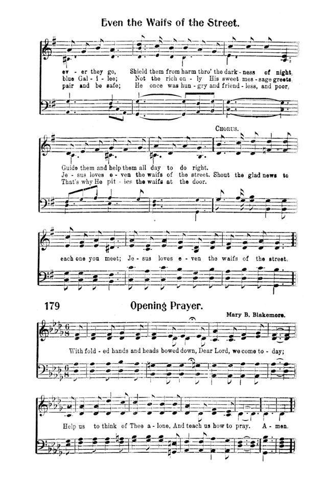 Victory Songs: For the Church, Sunday School and Evangelistic Services. page 179