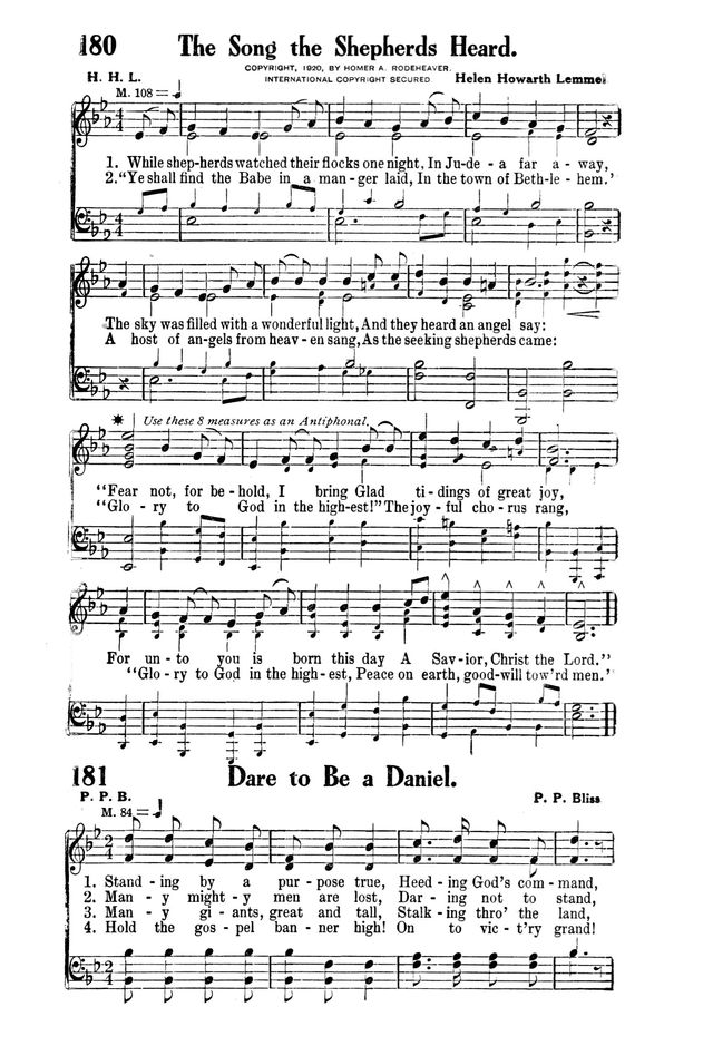 Victory Songs: For the Church, Sunday School and Evangelistic Services. page 180