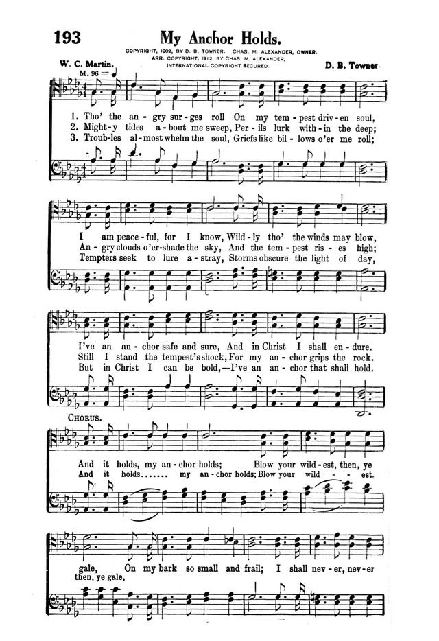 Victory Songs: For the Church, Sunday School and Evangelistic Services. page 192