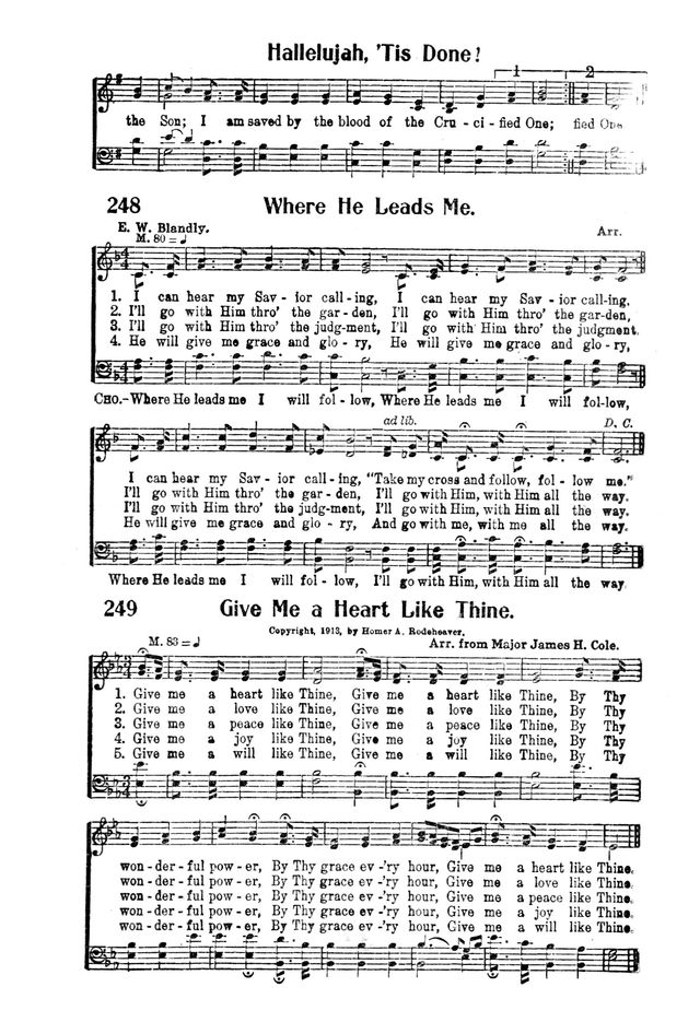 Victory Songs: For the Church, Sunday School and Evangelistic Services. page 245