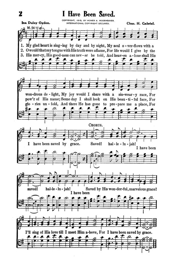 Victory Songs: For the Church, Sunday School and Evangelistic Services. page 4
