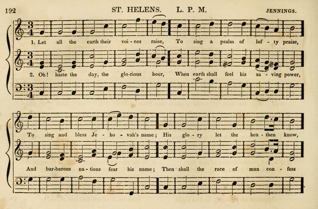 The Vestry Singing Book: being a selection of the most popular and approved tunes and hymns now extant, designed for social and religious meetings, family devotion, singing schools, etc. page 194